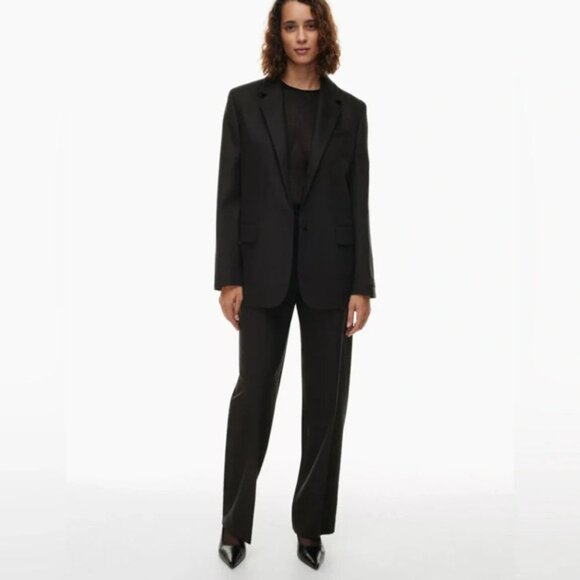 NWT Aritzia Wilfred Generation Blazer in Black City Cashmere Size Small - Picture 3 of 15